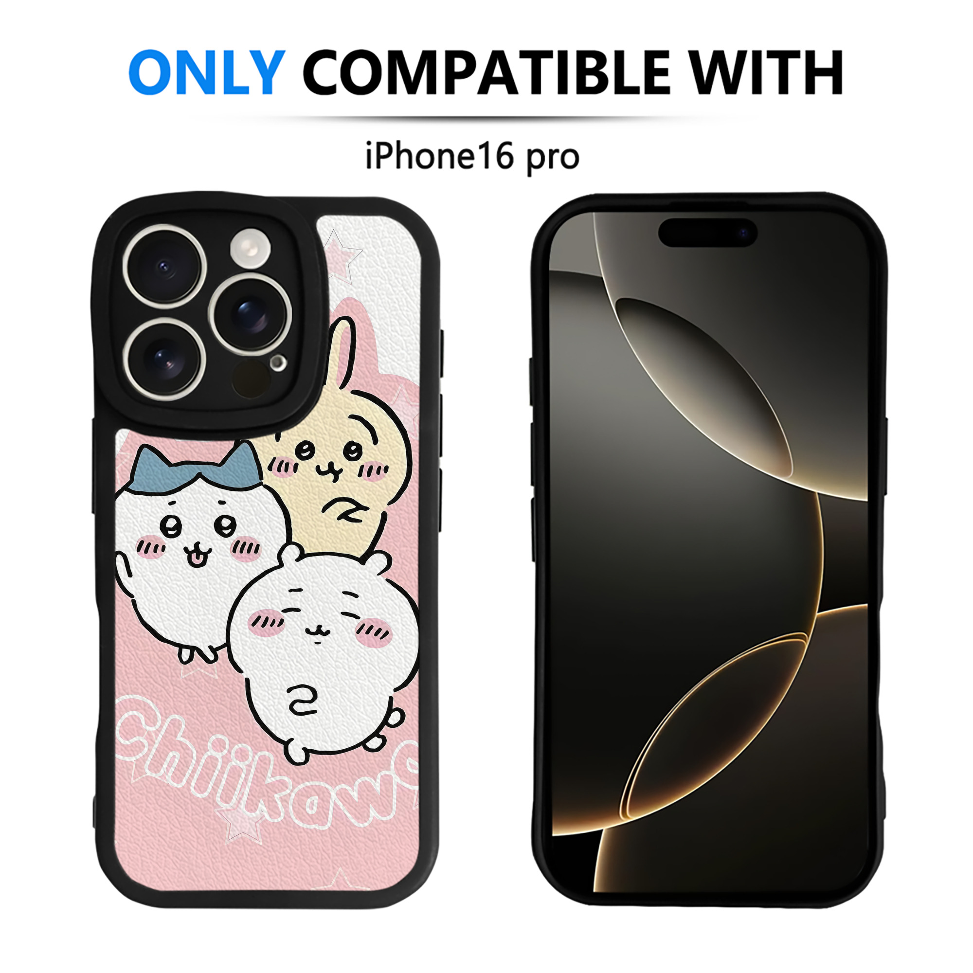 （画像用） ちいかわ Chii-kawa 【iPhone 16シリーズ対応】シリコンスマホケース（レザー調） 材質：シリコン